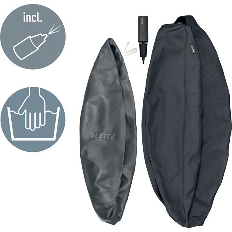 Ballon d'assise ergonomique anti-basculement - gris - Leitz Ergo