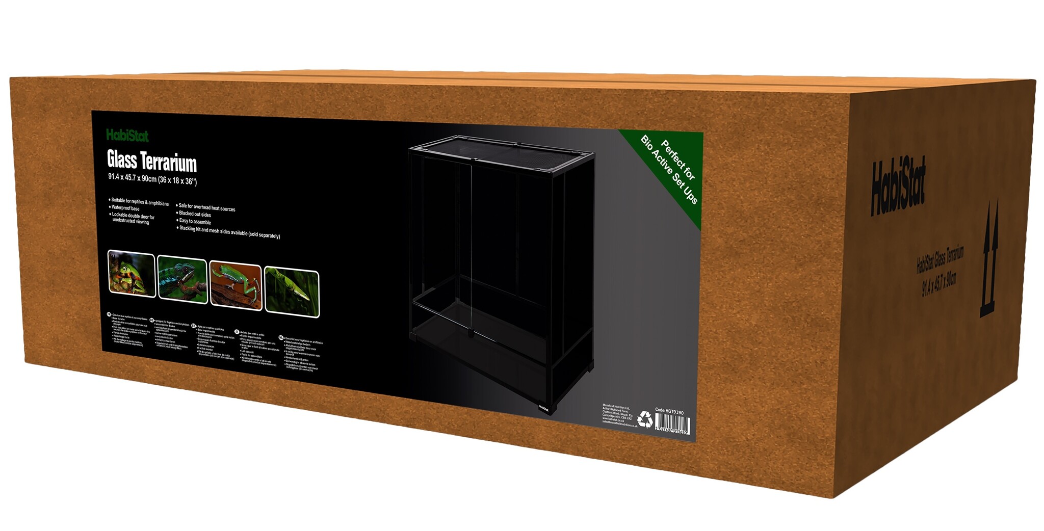 Habistat Glazen Terrarium 91x45x90cm Flat-Packed