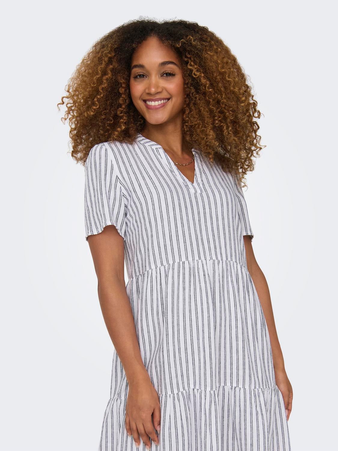 ONLTIRI-CARO Kurzes Kleid Bright White