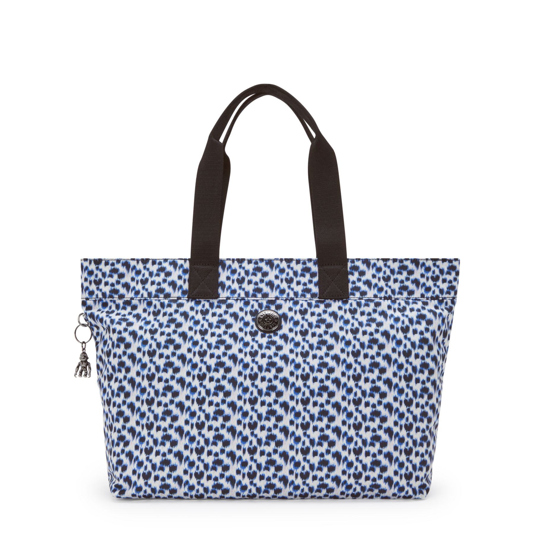 COLISSA Grand fourre-tout avec compartiment pour ordinateur portable - Curious Leopard