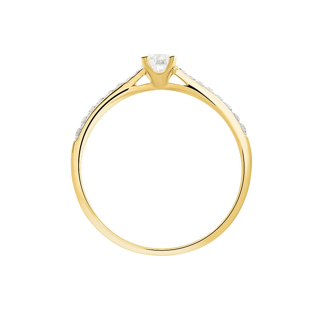 Bague Solitaire Hemera Or Jaune Diamant