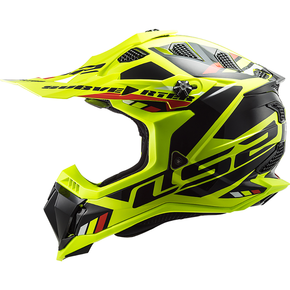 LS2 - Casque MX700 Subverter Evo Stomp Noir / Jaune fluo