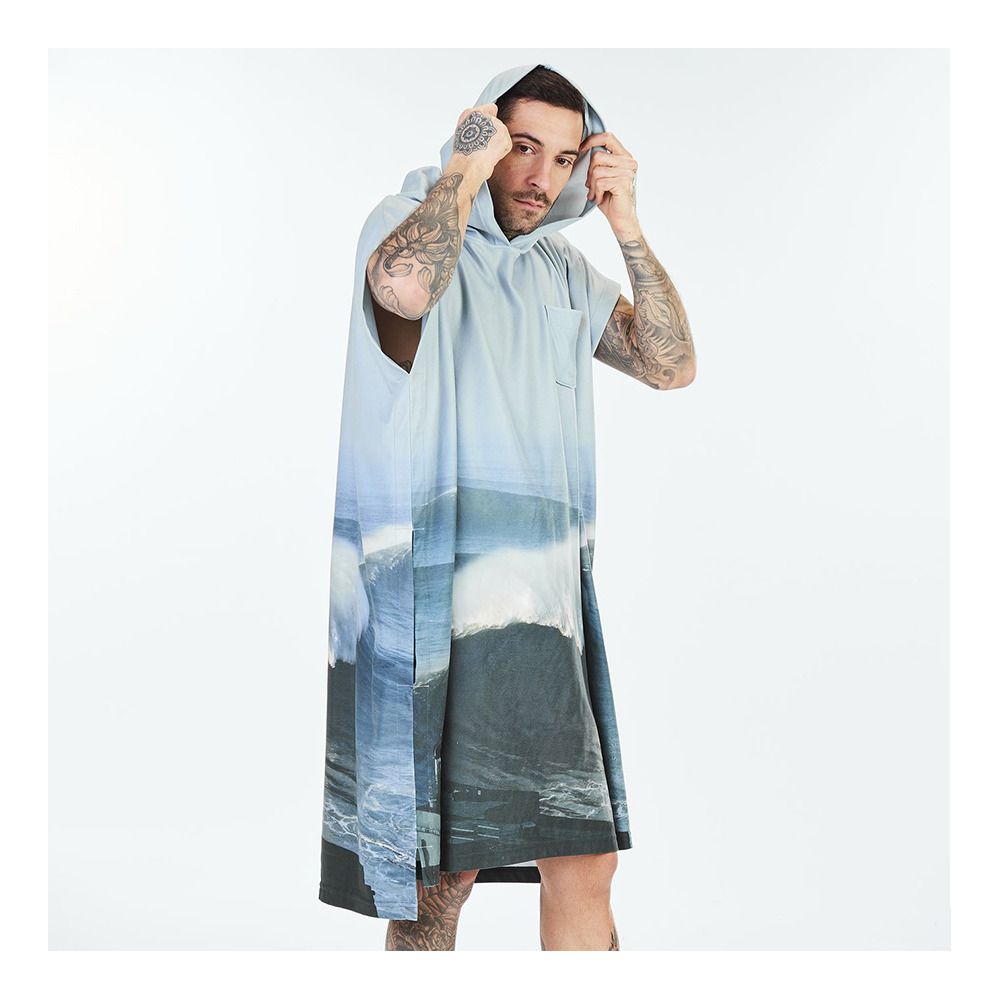 After Essentials MICROFIBER NAZARE - Poncho gris