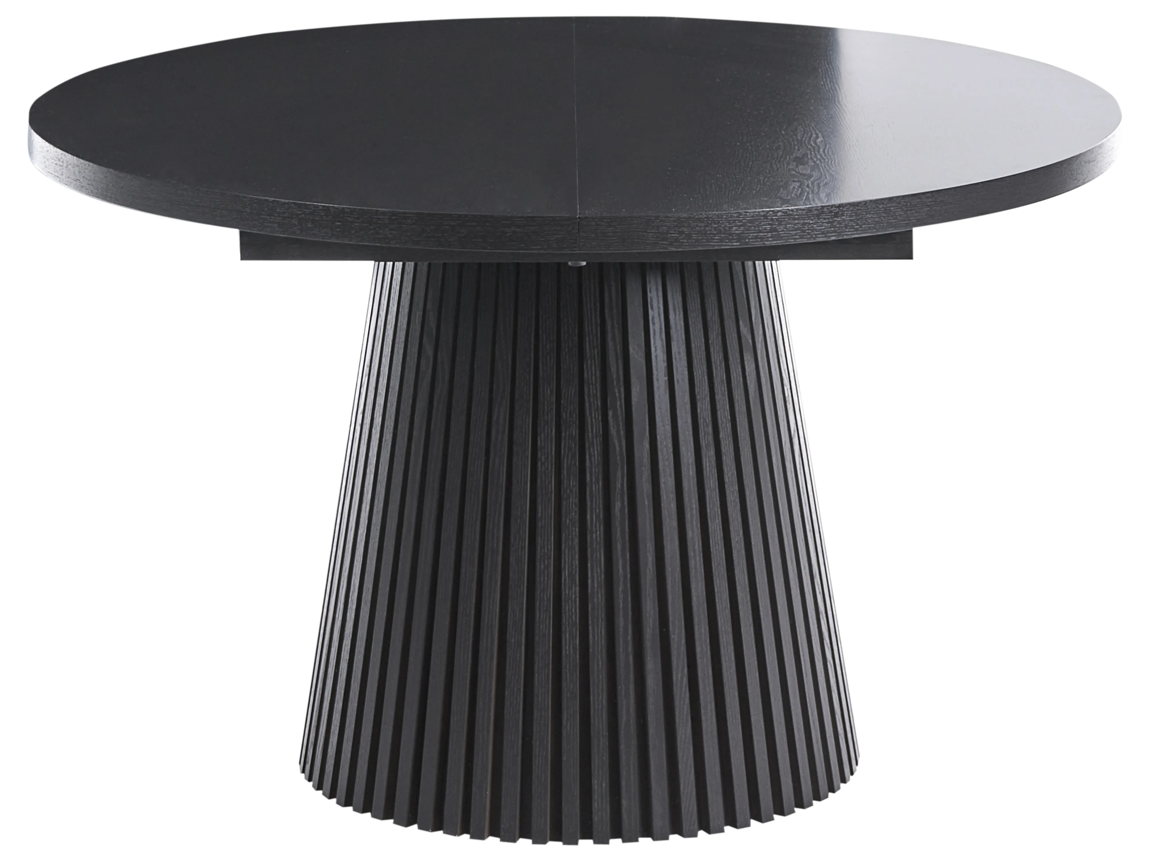 Eettafel uitschuifbaar MOORE Zwart essenfineer 120 cm 120/160 cm