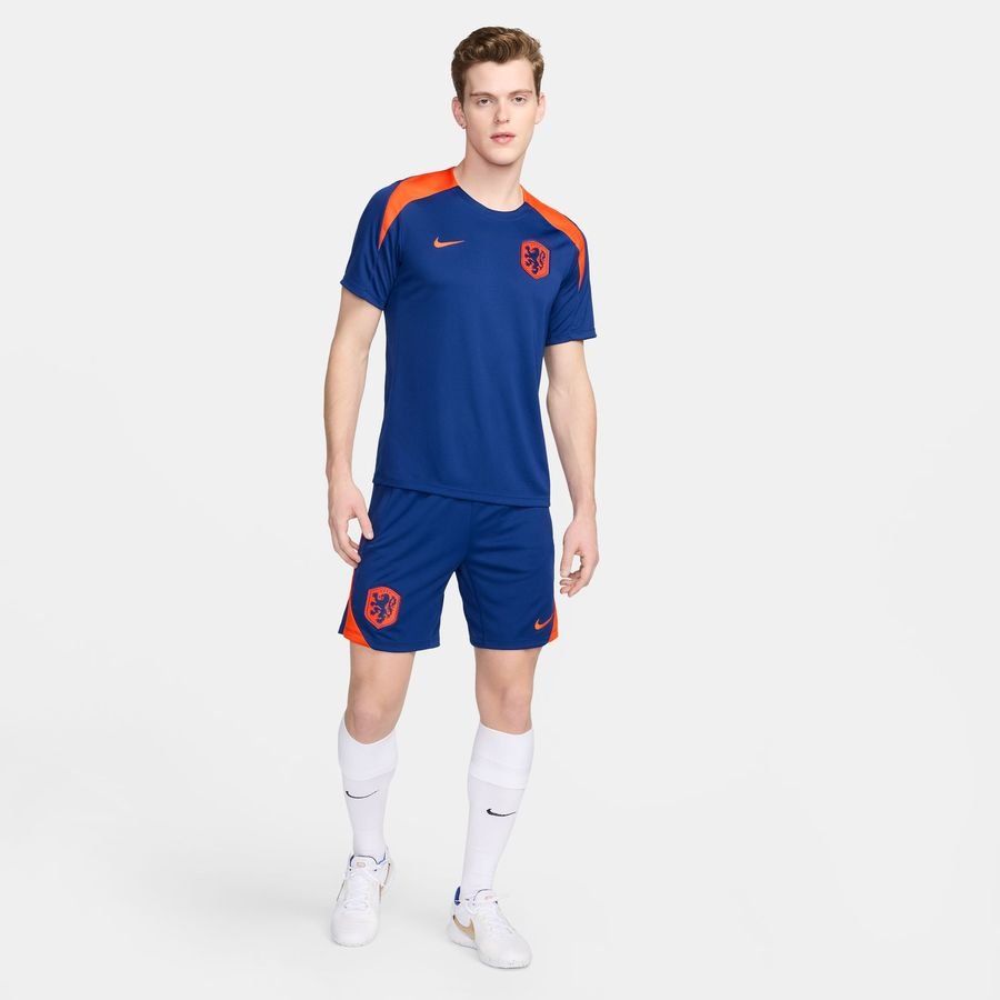 Pays-Bas Short d'Entraînement Dri-FIT Strike - Bleu Marine/Orange