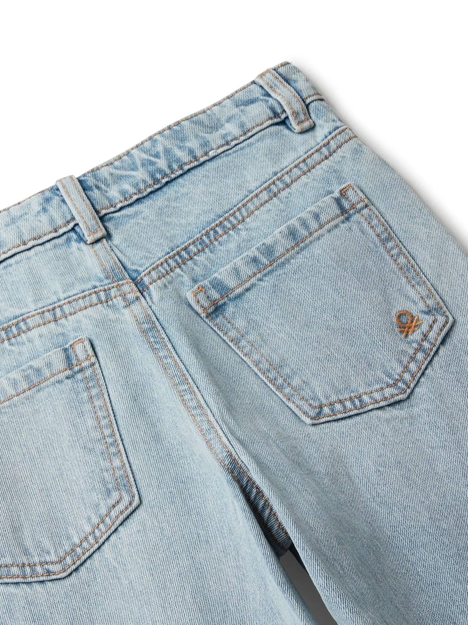 Benetton meisjes blauwe Taylor jeans met rechte pijpen (6-14 jaar)