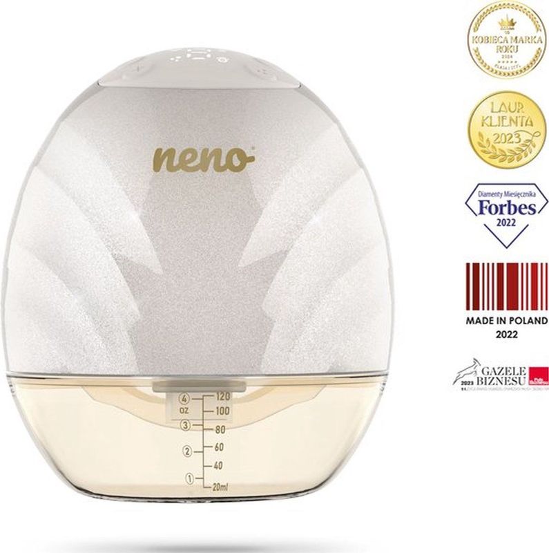 Neno Perla - Draadloze Borstkolf - Wit - Ergonomisch - Stille Werking