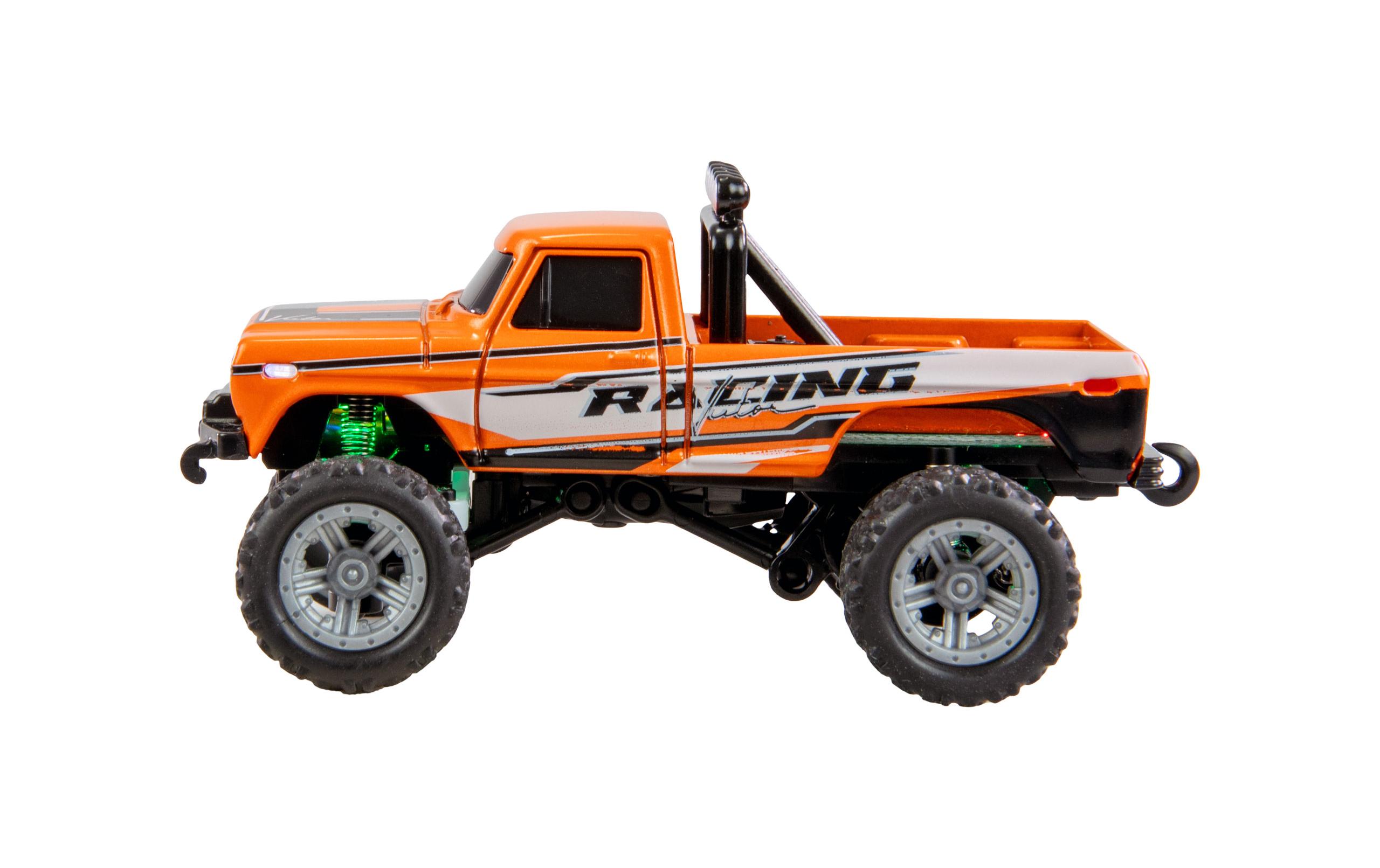 Monster Truck Die Cast 1:64 RTR, OrangeFerngesteuerte Monster Truck im Massstab 1:64