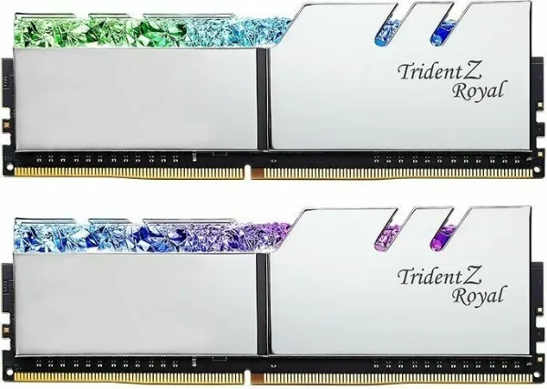 [OUTLET] - G.Skill Trident Z Royal Series - DDR4 - sæt - 16 GB: 2 x 8 GB - DIMM 288-PIN - 5333 MHz / PC4-42600 - CL22 - 1.6 V - ikke bufferet - ikke-ECC - sølv