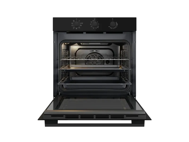 Whirlpool OMK38HU0B - Ovn - til indbygning - niche - bredde: 56 cm - dybde: 56 cm - højde: 58.3 cm - med selv-rengøring - Klasse A - sort