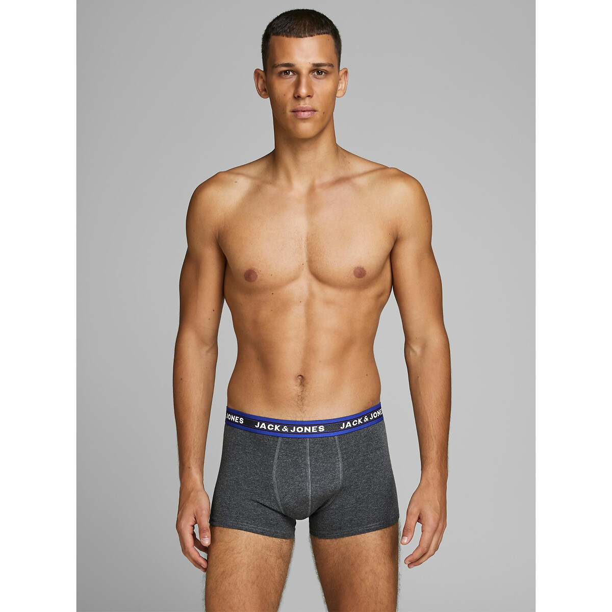 JACK & JONES<br>Conjunto de 5 cuecas boxer lisas