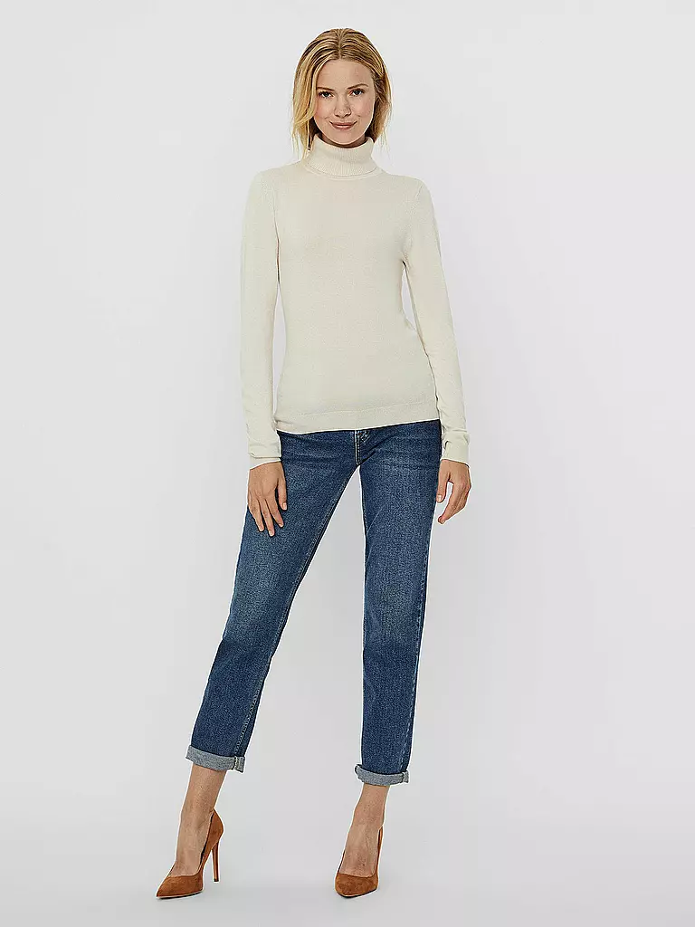 VERO MODA Rollkragenpullover VMGLORY  creme