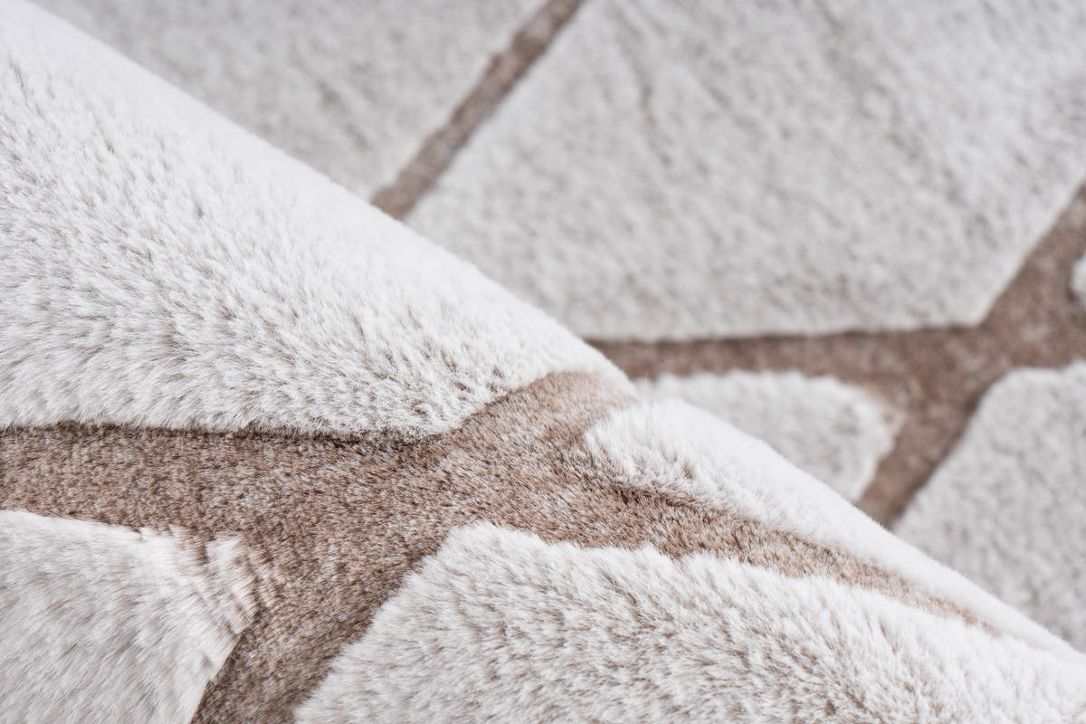 Teppich VIVICA 200 - weiß-taupe - 160x230 cm