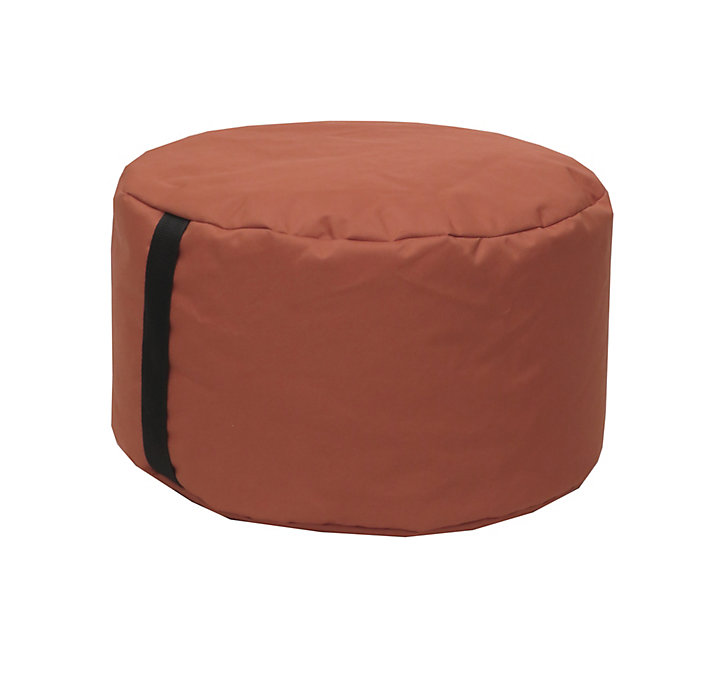 Pouf rond Easy for life orange Ø48 x H.27cm