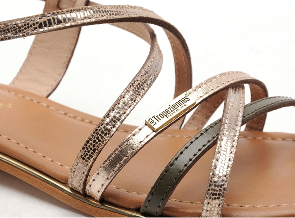 Les tropeziennes nu pieds plats femme harry f kaki