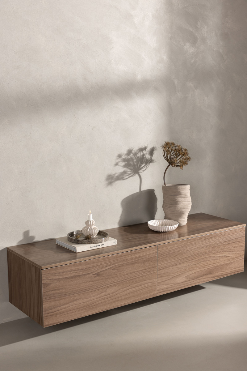 Houten dressoir Leona Zwart
