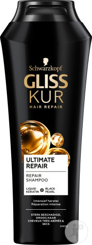 Schwarzkopf Gliss Kur Ultimate Repair Shampoing Cheveux Très Abîmés Secs Flacon 250ml