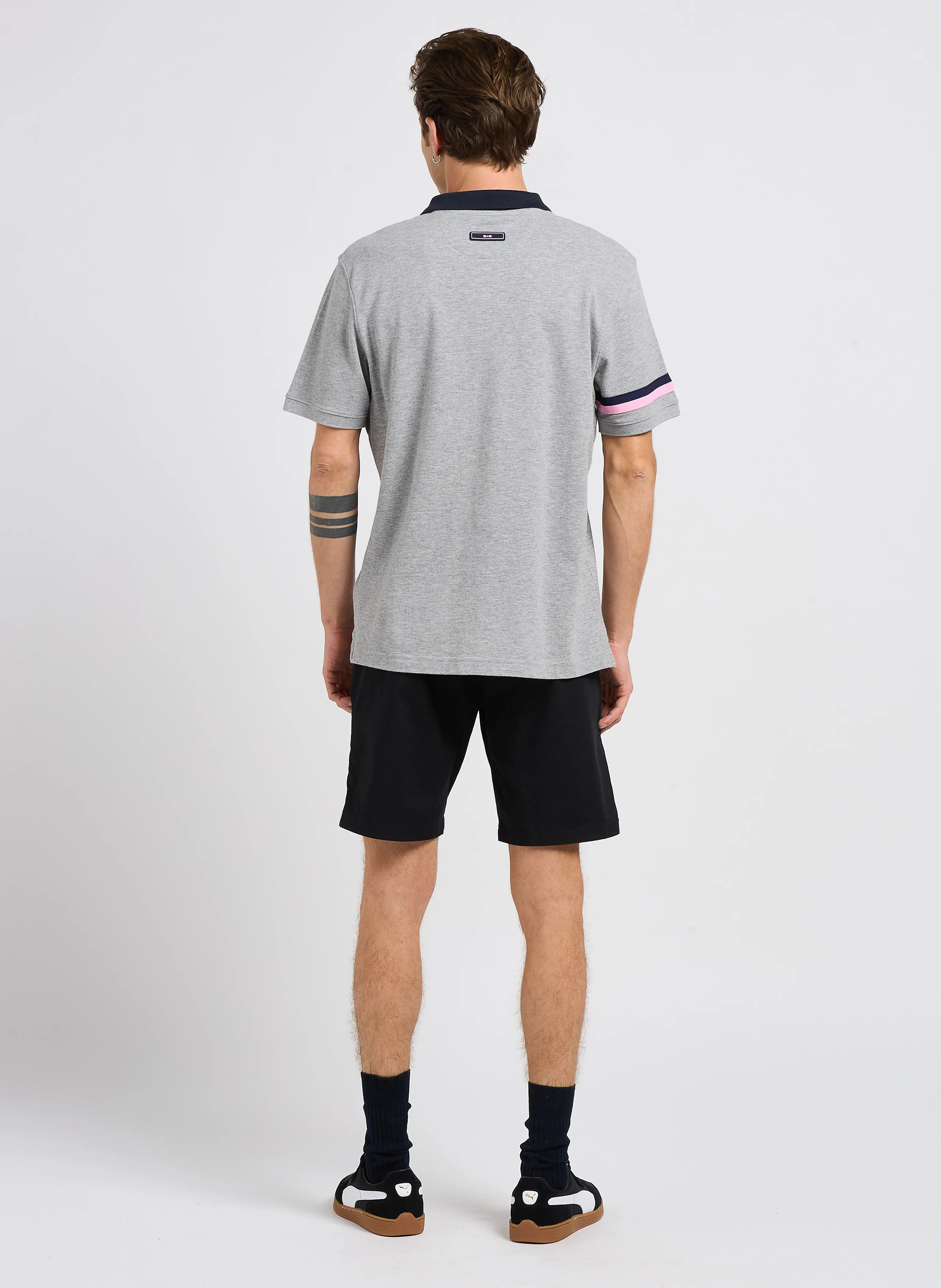 MILES - Short chino en coton bio mélangé | Noir