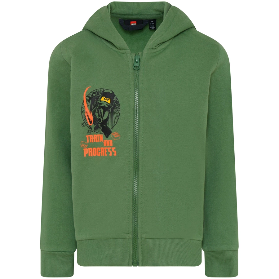 LEGO® WEAR Kapuzensweatjacke LWSTORM 613 Dark Khaki