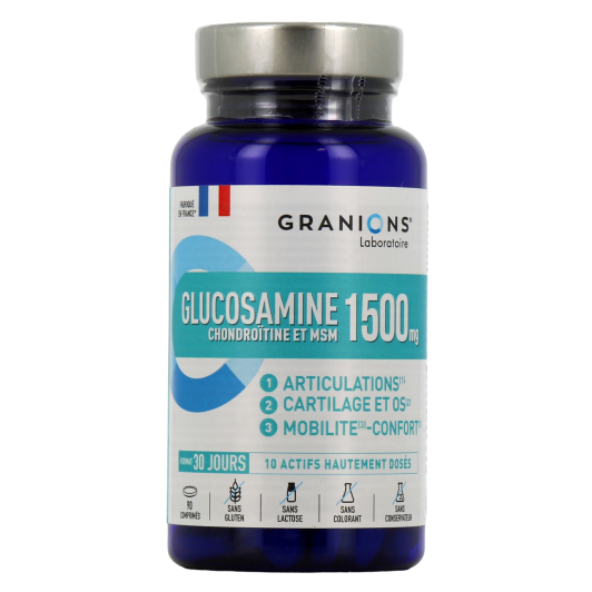 Granions Glucosamine Chondroïtine et MSM 1500 mg - Os, Articulations