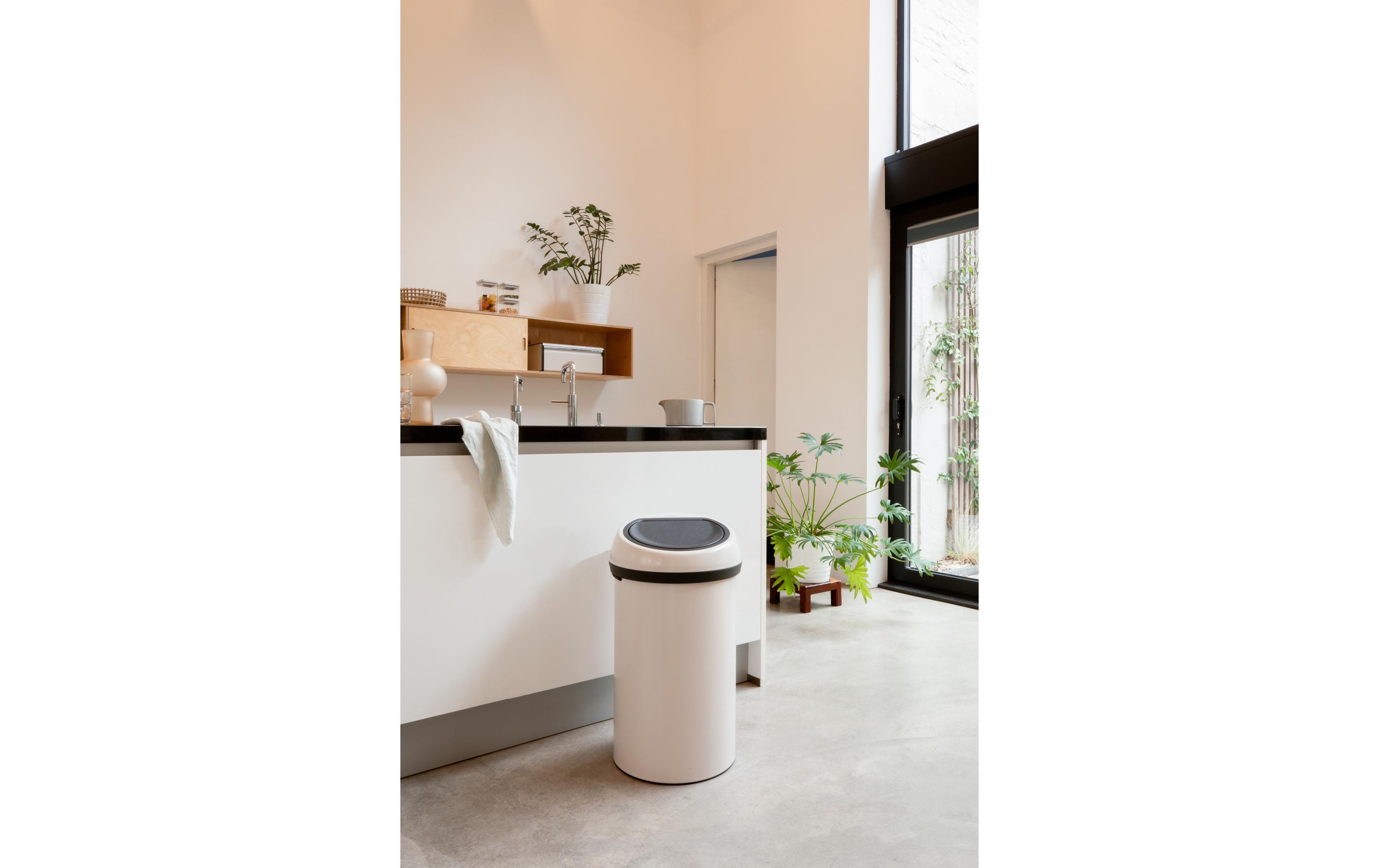 Toucheimer Touch Bin 60 l, Hellbeige<br>Platzsparender Abfallbehälter