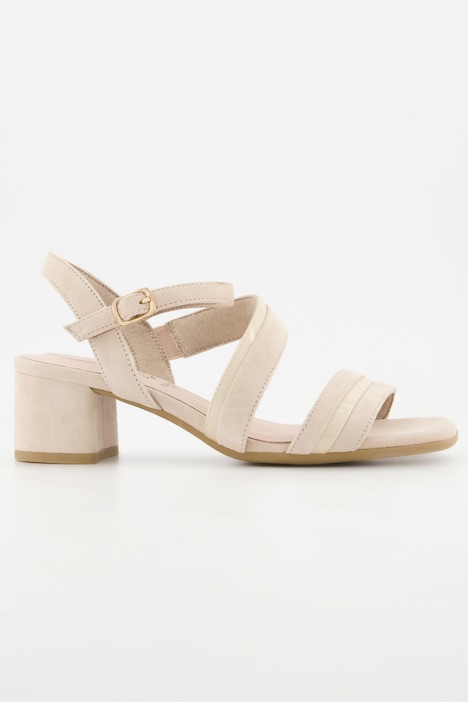 Tamaris Leder-Sandaletten, Lackstreifen