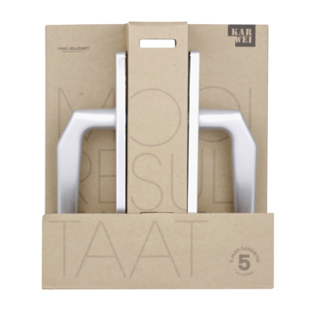 Karwei deurkruk set Daan recht blind schild aluminium