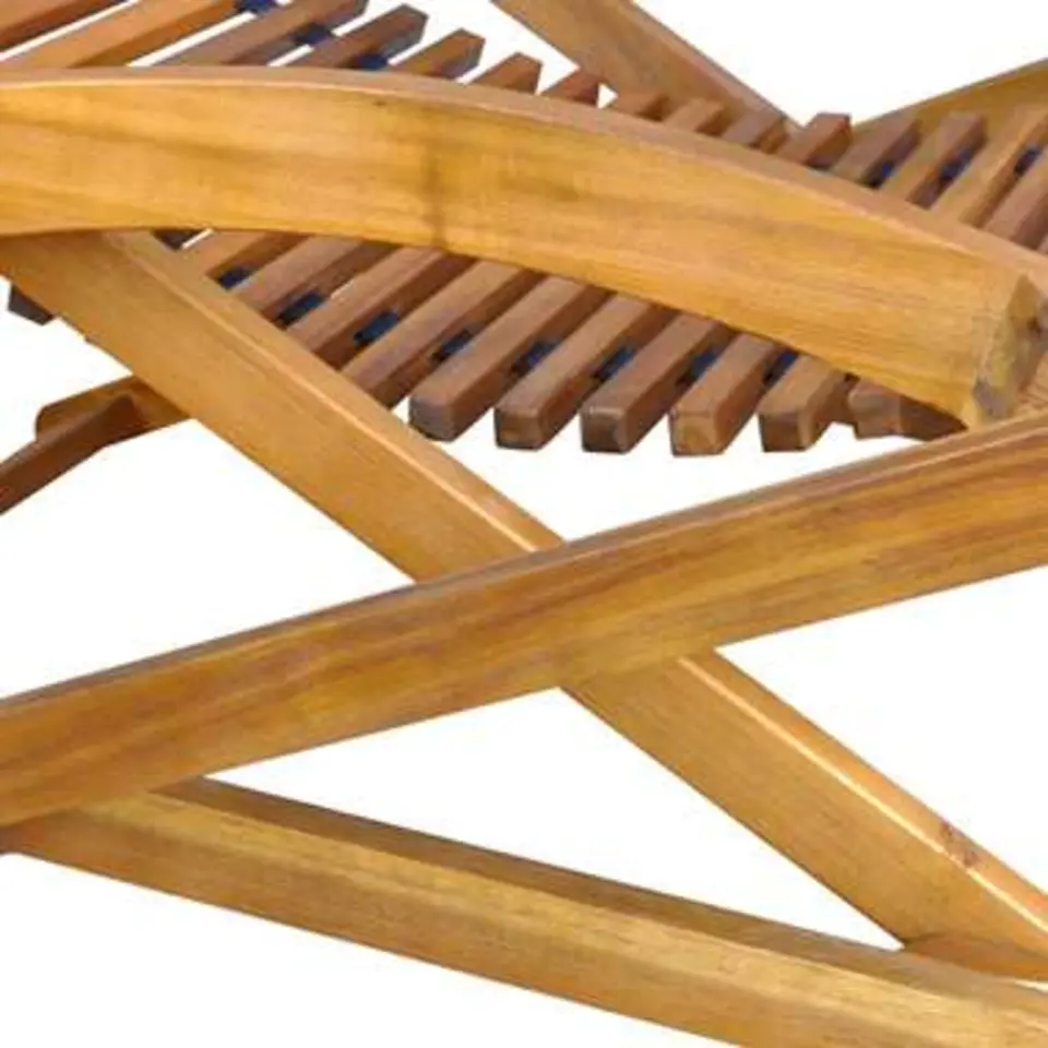 vidaXL - Ligstoel - Bruin - Hout