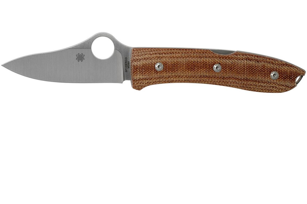 Spyderco SpyOpera C255CMP Brown Canvas Micarta zakmes