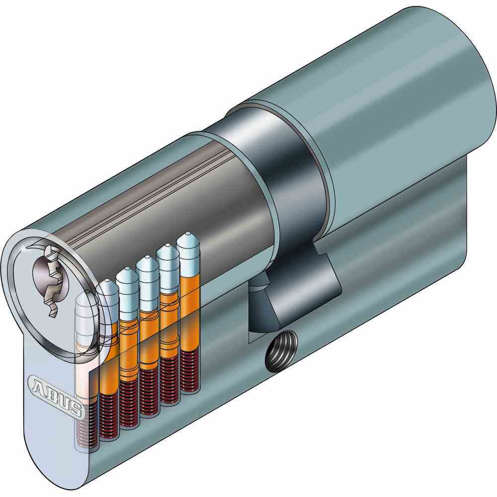 ABUS Profizylinder E30 35/35 SB - silber - Metall