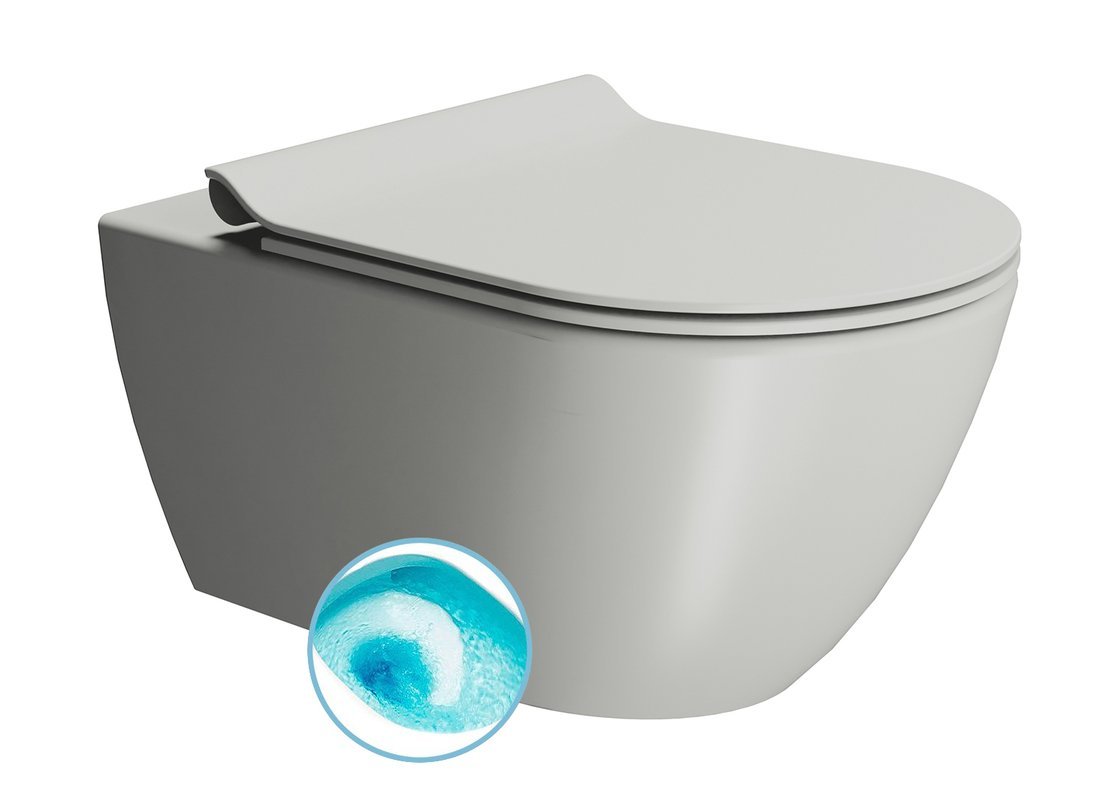 Sapho Pura hangend toilet met swirlflush cement