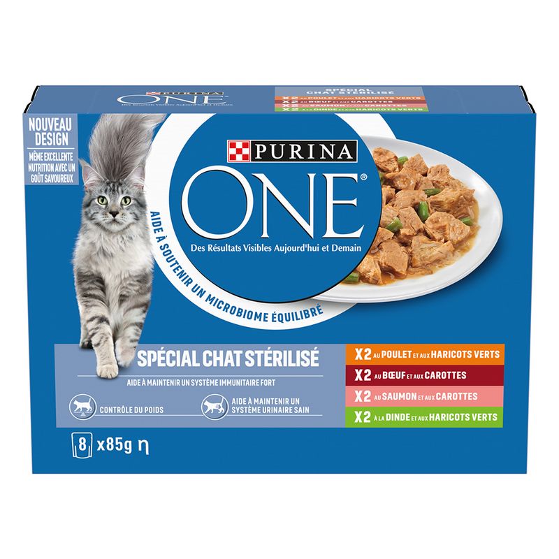 Lot mixte PURINA ONE 8 x 85 g