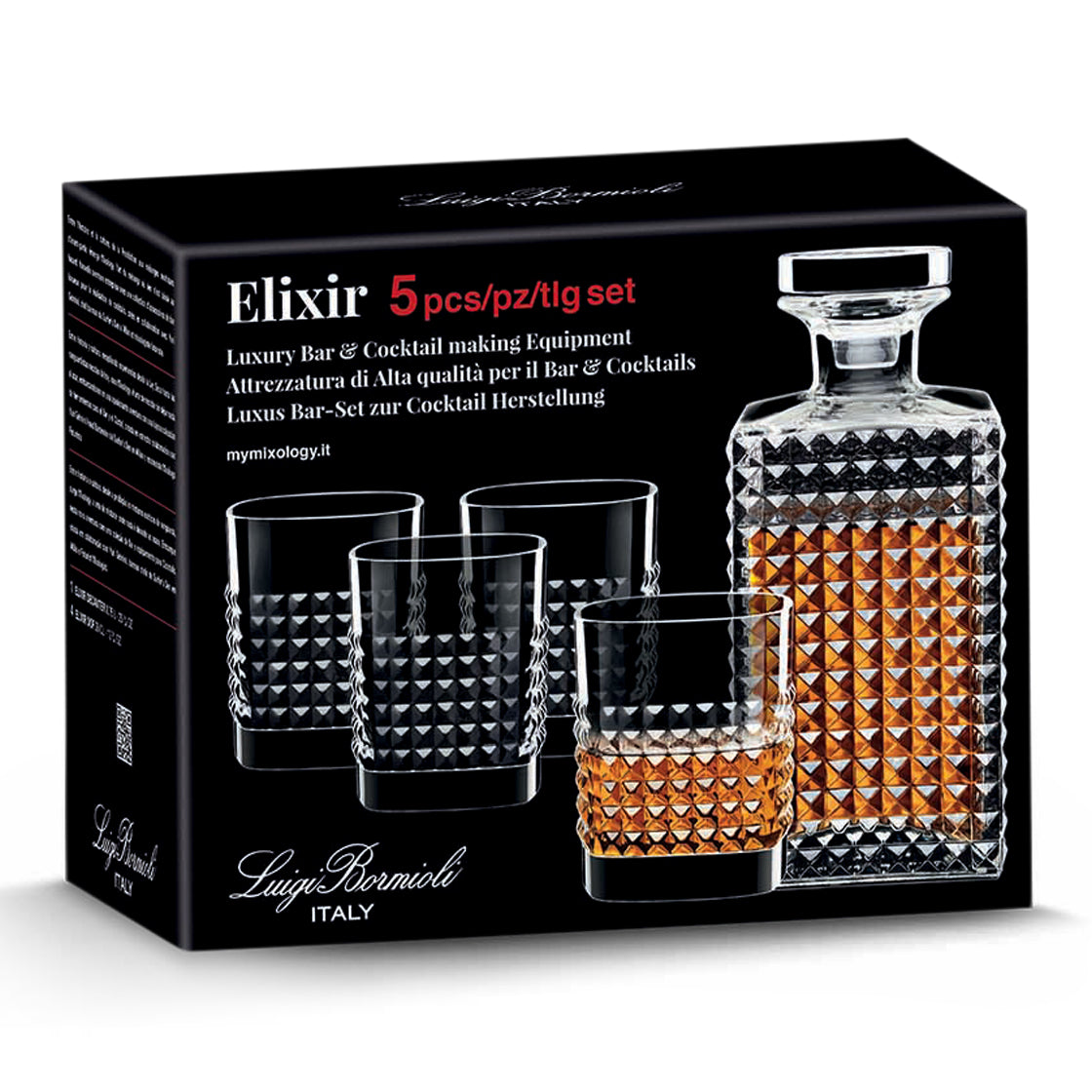 Luigi Bormioli Elixir Whiskyset - Set van 5