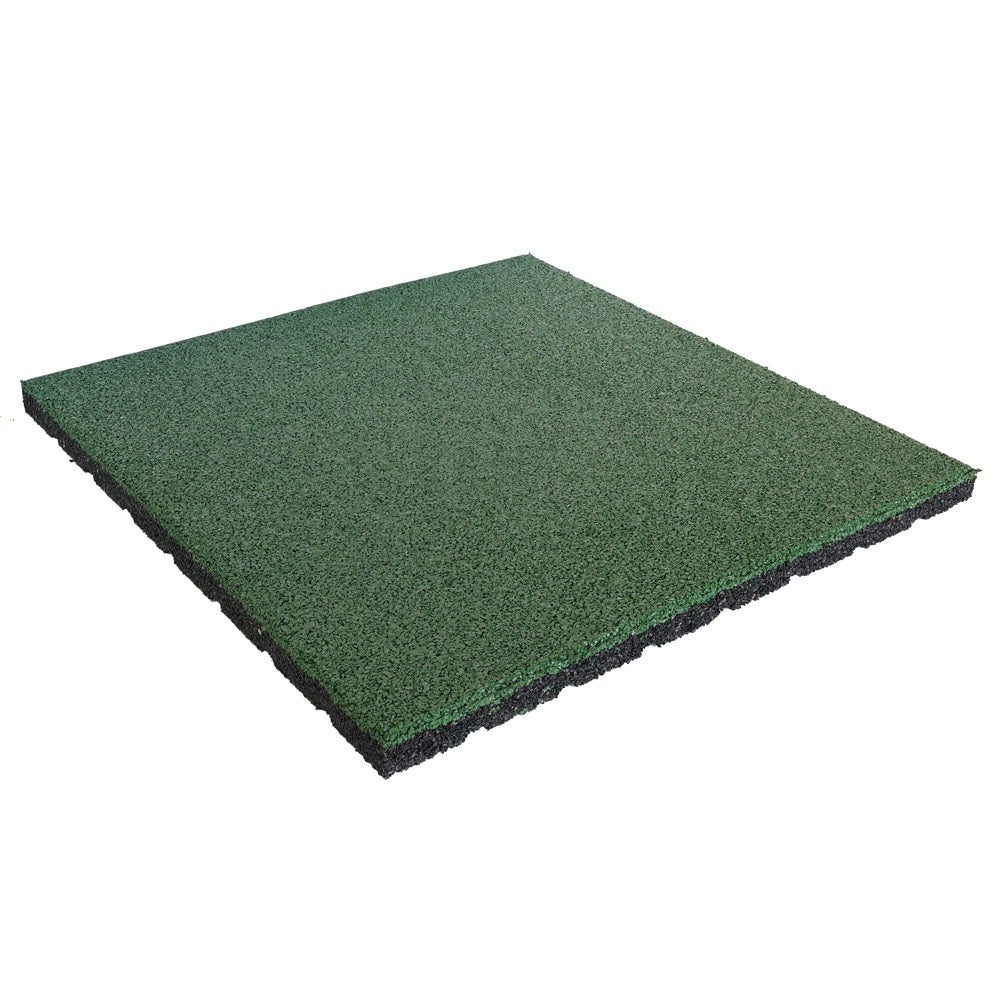 Rubbertegel 25 mm - 50 x 50 cm - Groen