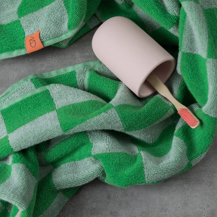 Mette Ditmer - Retro Badetuch, 70 cm x 133 cm, classic green