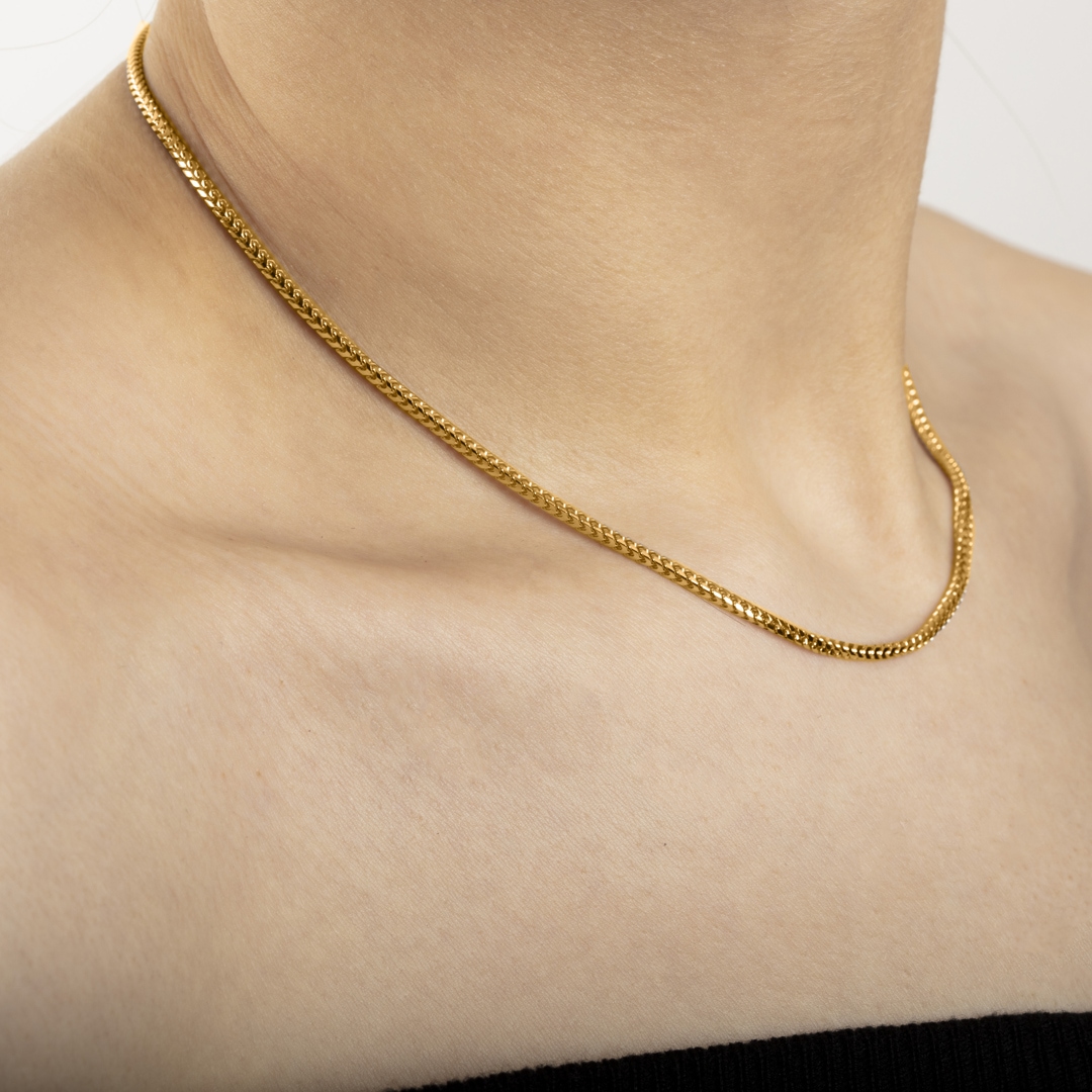 Fuchsschwanzkette 750/18 K Gelbgold 1.5mm