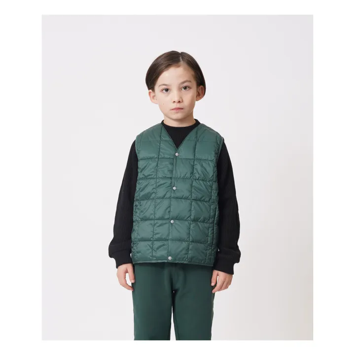 Taion Veste Matelassée Sans Manches | Vert foncé