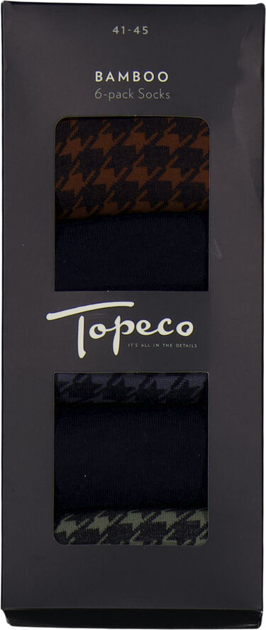 Topeco Topeco 6p bamboo socks 115 navy