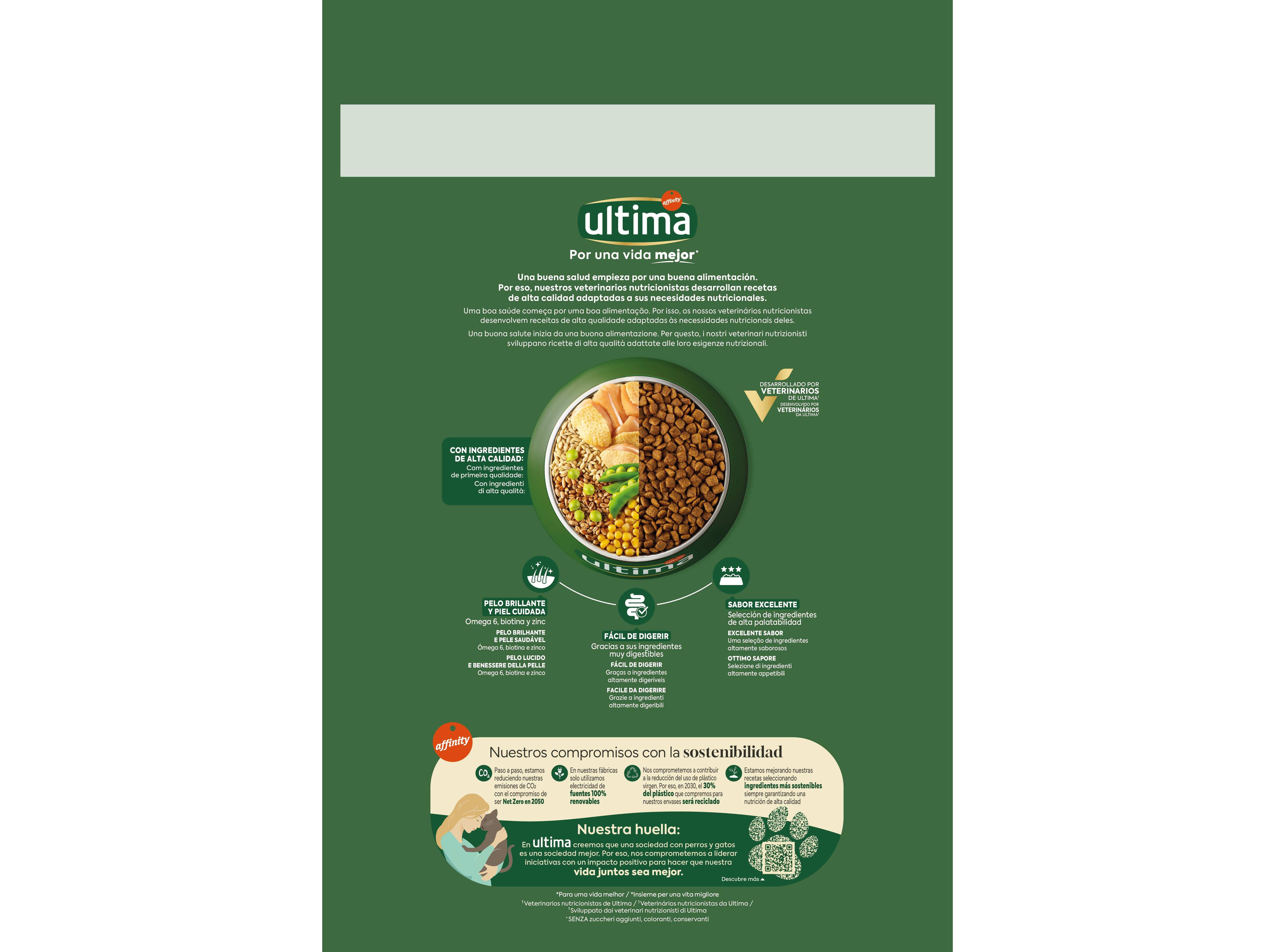 RAÇÃO PARA GATO ULTIMA ADULTO FRANGO 2.5KG