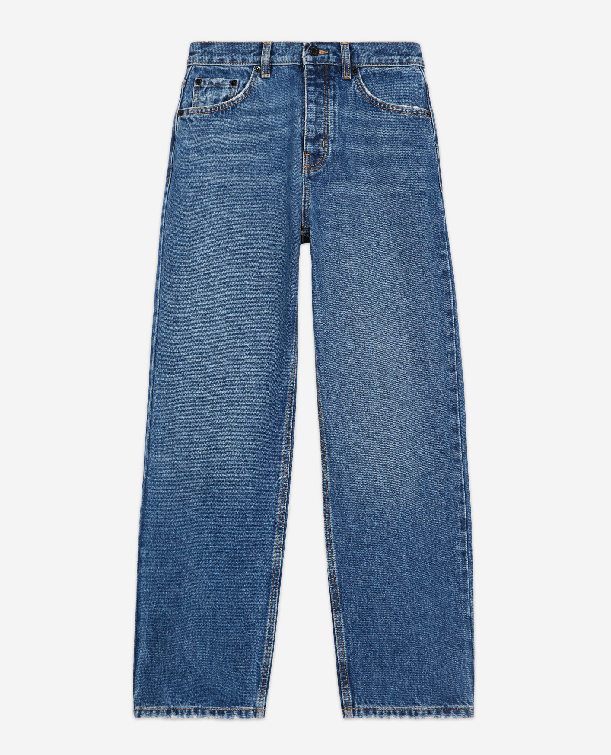 Jean droit bleu
