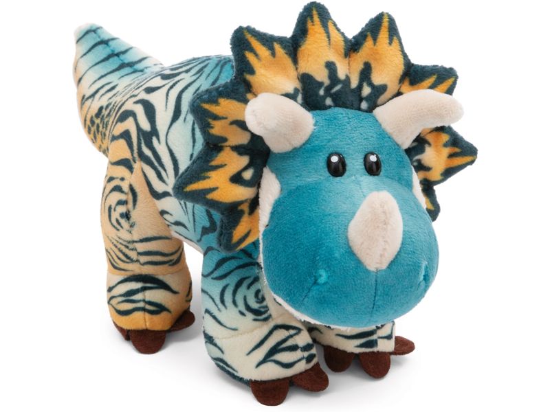Nici Green Plüsch Dino Cerastupsy stehend 20 cm Nachhaltiges Stofftier aus weichem Plüsch