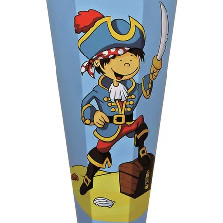 Roth Schultüte Captain Jack mit Mattlack 85cm, 6-eckig