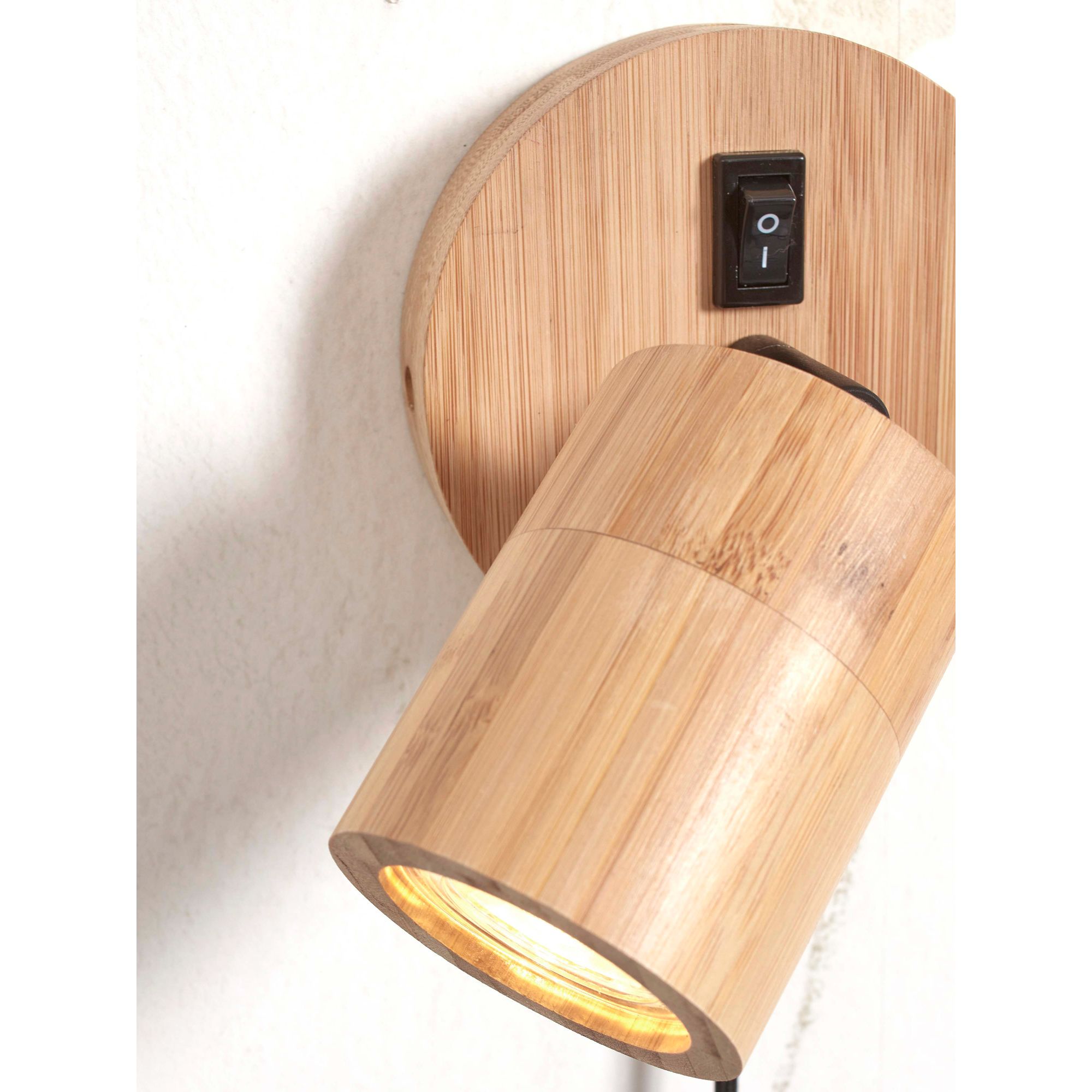 GOOD&MOJO Wandlamp Java - Bamboe - Ã12cm