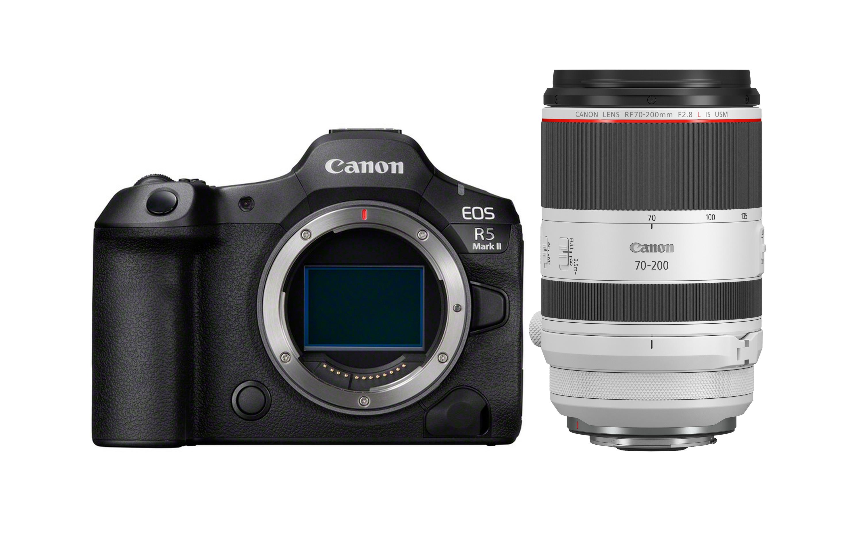 Fotokamera EOS R5 Mark II Kit RF 70-200 mm F/2.8 l IS USM<br>Leistungsstarke Kamera für Fotografen und Filmemacher aller Genres inklusive Objektiv