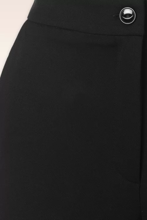 King Louie Marcie Aurora flared pantalon in zwart