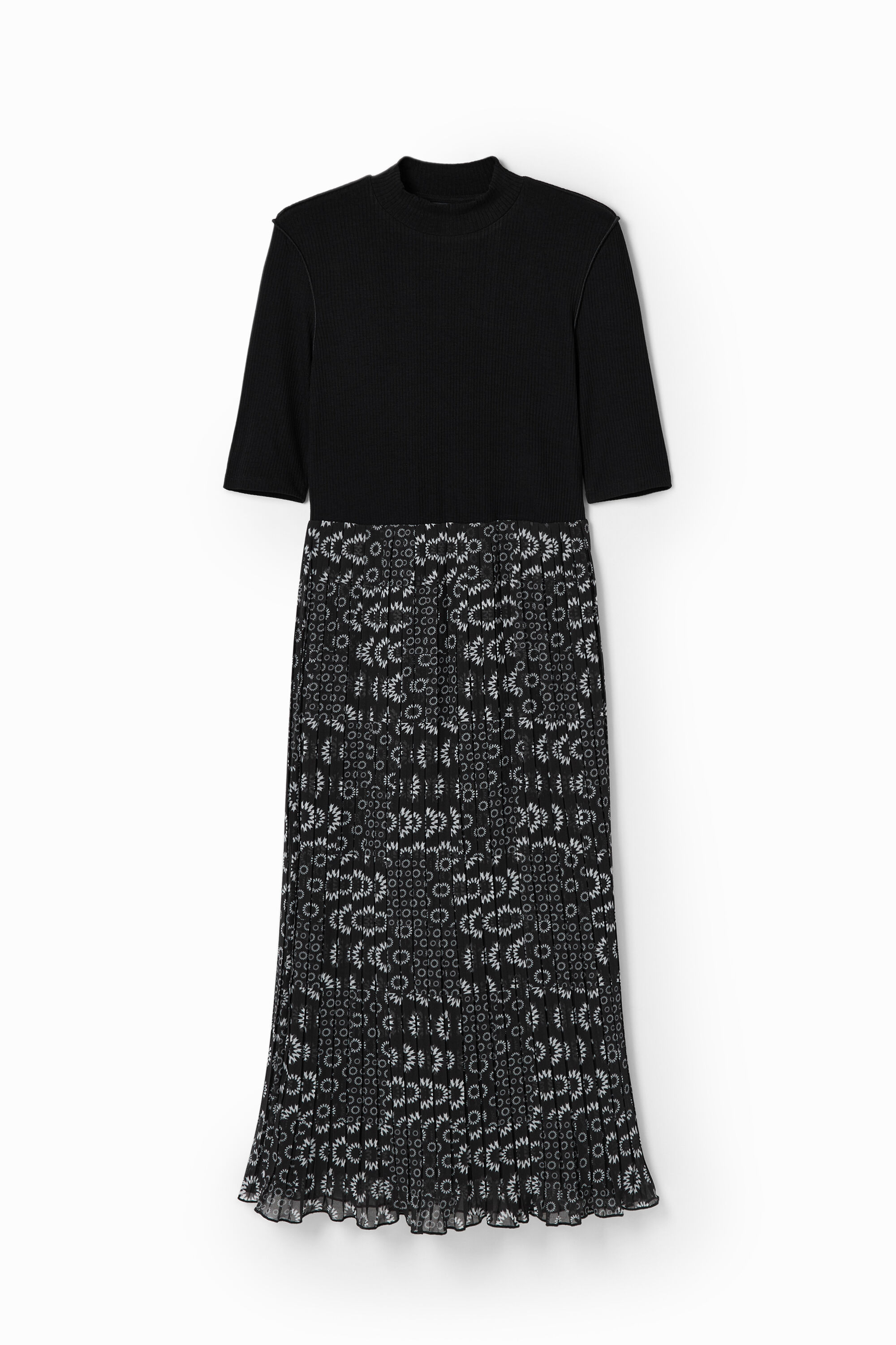 Robe midi combinée