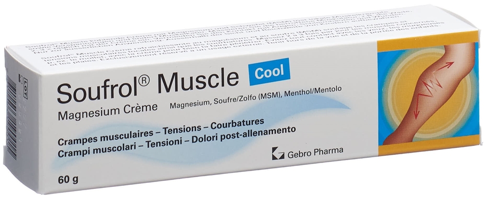 SOUFROL Muscle Magnesium<br>60 g, Tube, Creme, Cool