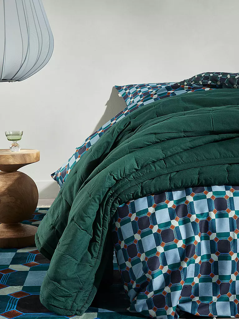 ESSENZA Bettwäsche Garnitur TAEDES 70x90cm/140x200cm Nightblue dunkelblau
