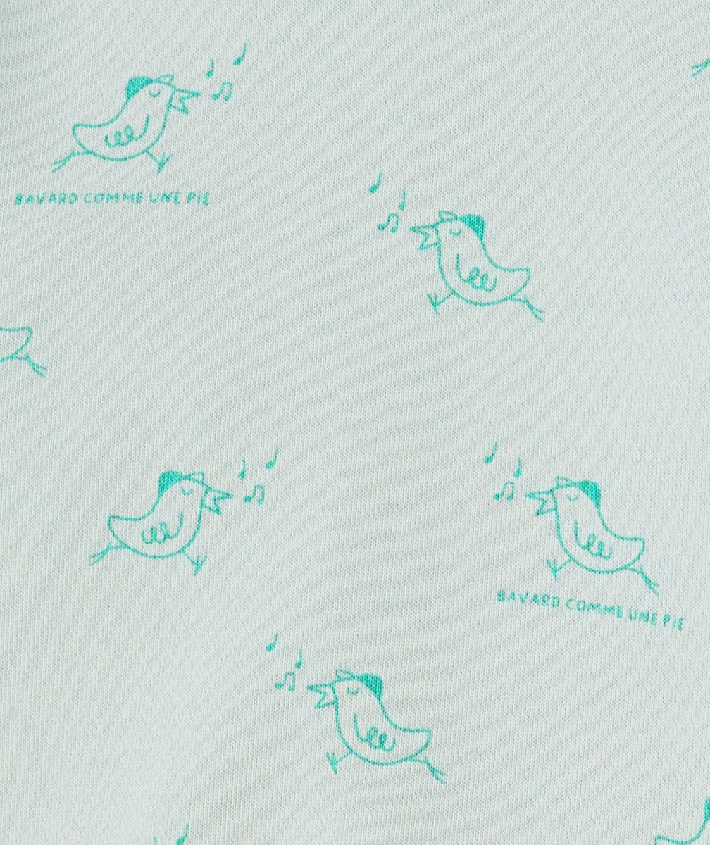 SWEAT MANCHES LONGUES BÉBÉ GARÇON 100% COTON IMPRIMÉ OISEAU