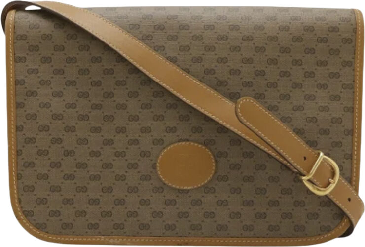 Gucci Vintage Gucci Crossbody Bag Beige